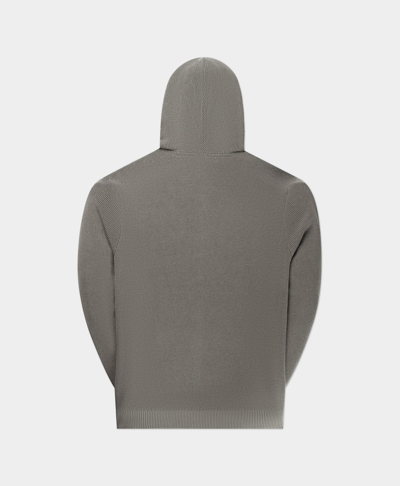 DP - Formal Grey Flat Knit Zip Hoodie - Packshot - rear