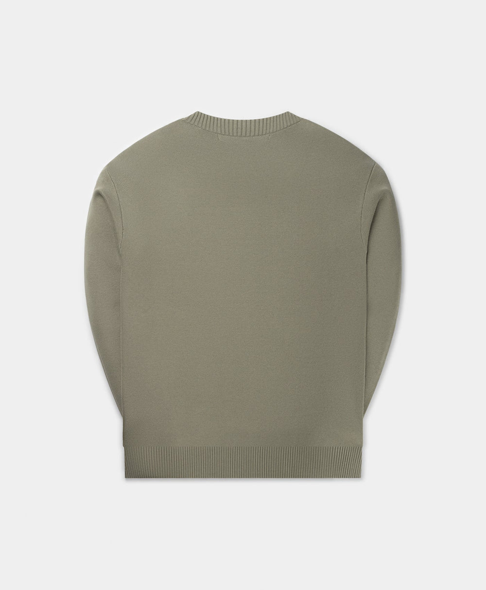 DP - Shadow Green Forum Knit Sweater - Packshot - Rear