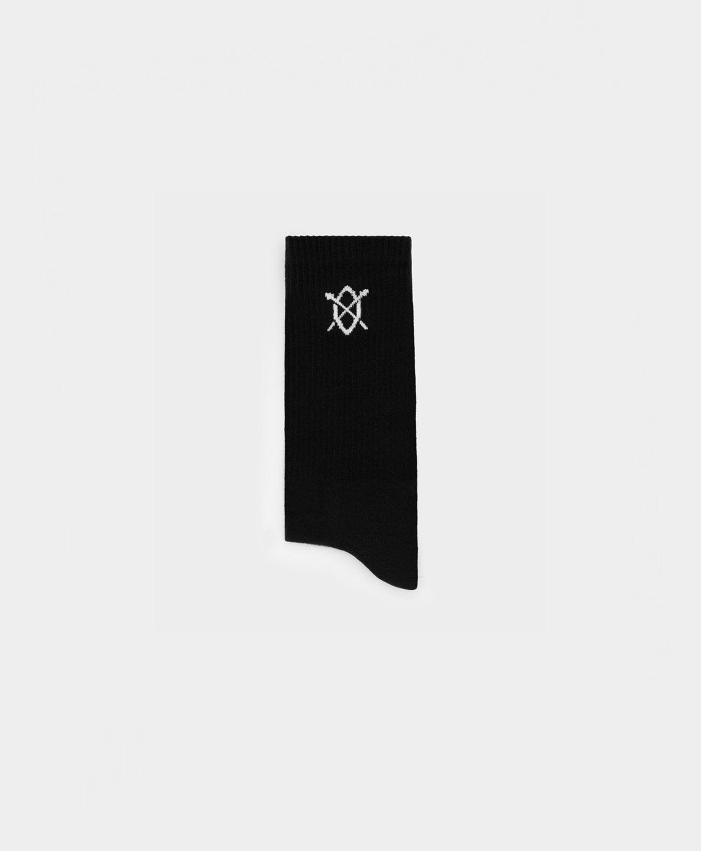 DP - Black Essential Logo Socks - Packshot - Rear