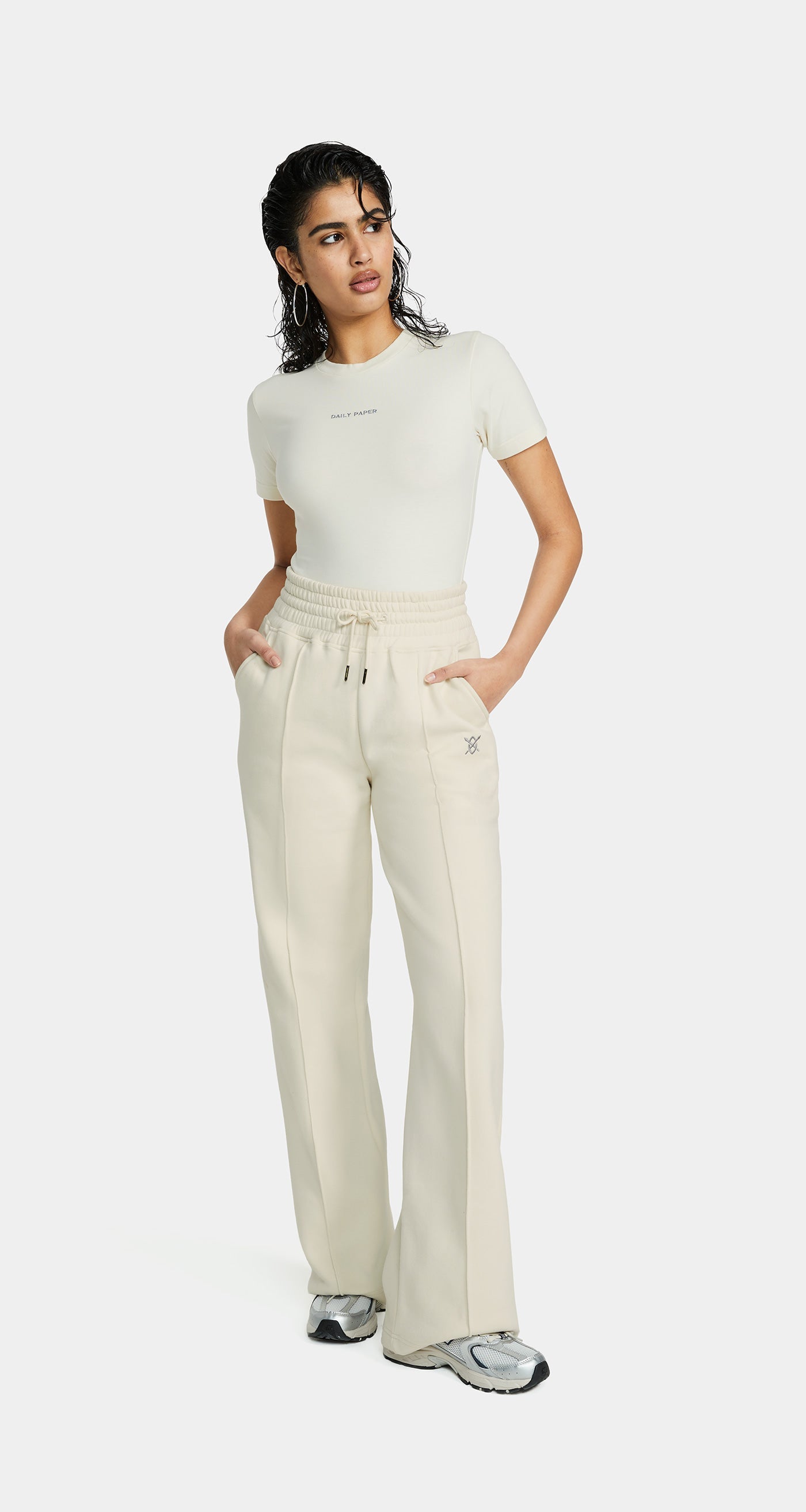 DP - Birch White Eneva Trackpants - Wmn - Front