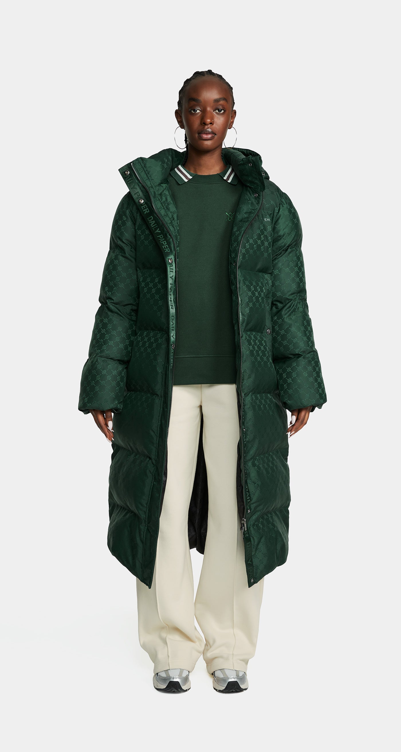 DP - Pine Green Risbeth Puffer - Wmn - Front 