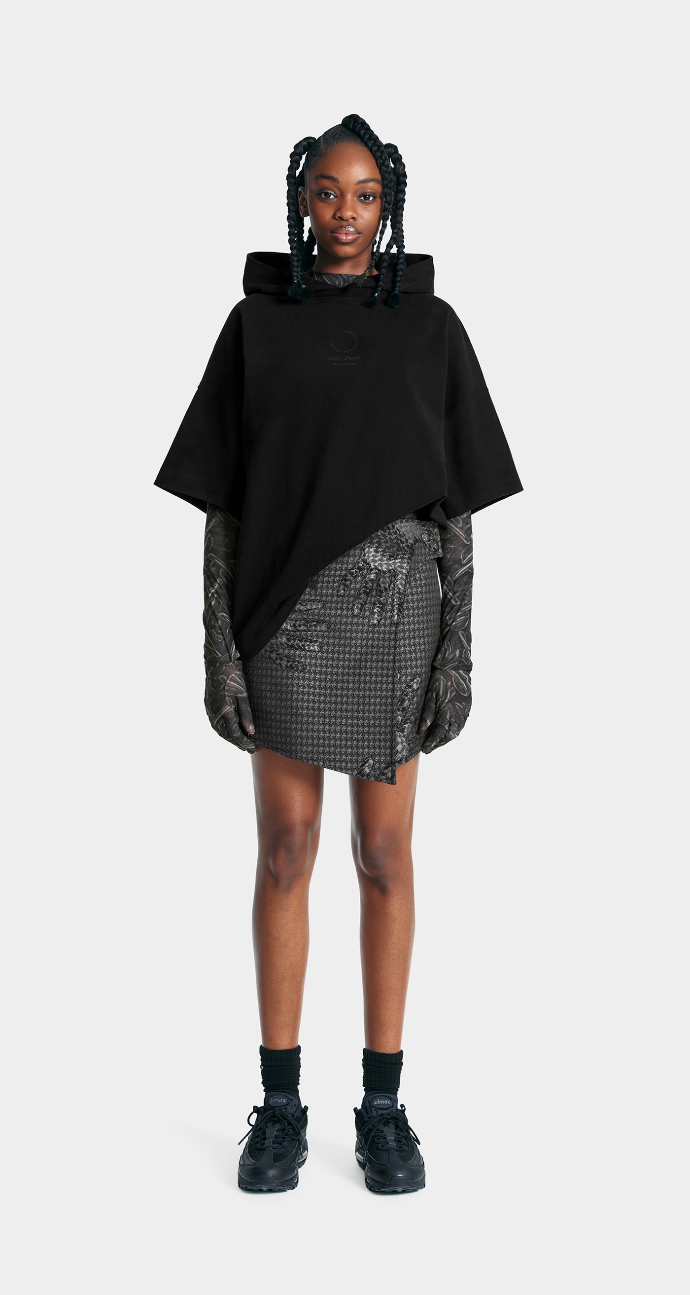 DP - Obsidian Black Deylin Trapped Skirt - Modelshot - Women