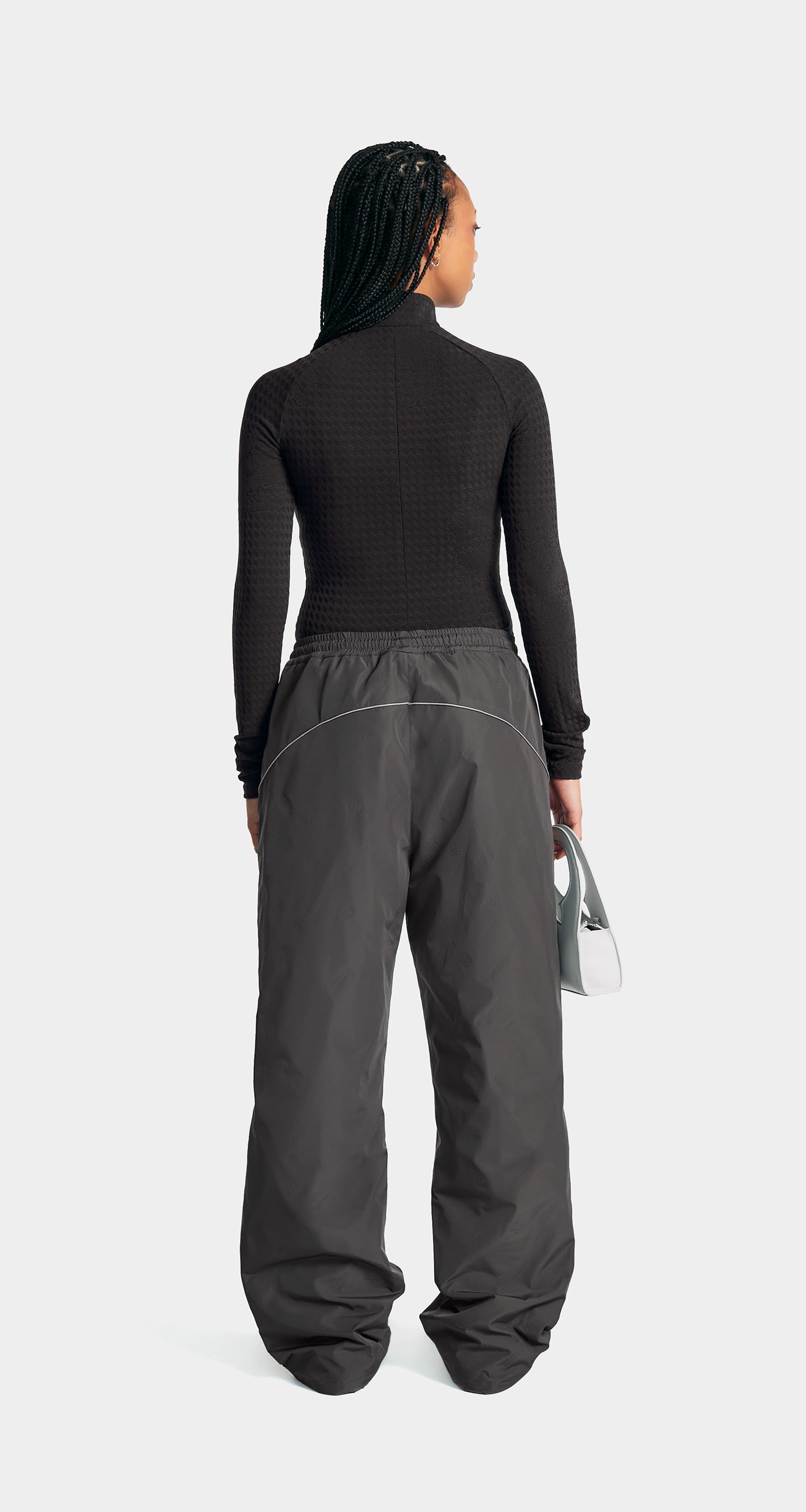 DP - Obsidian Black Taye Logo Trackpants - Modelshot - Women