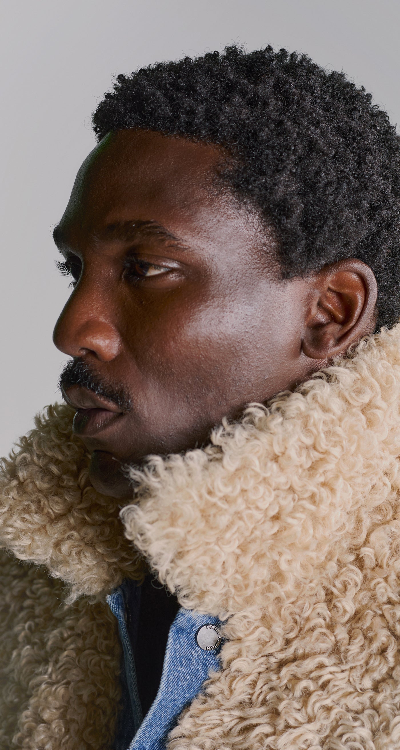 DP - Irish Cream Beige Reversible Fur Jacket - Modelshot - mens