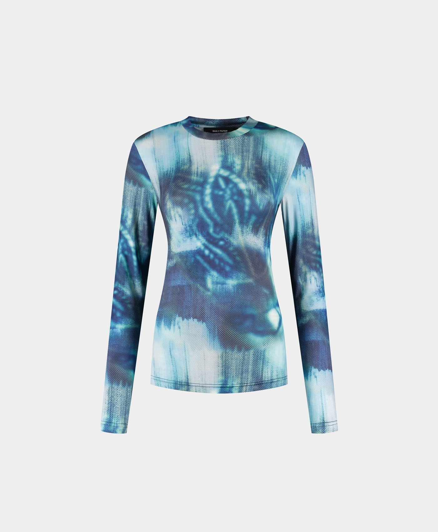 DP - Blue Fitted Braid Longsleeve - Packshot - Front