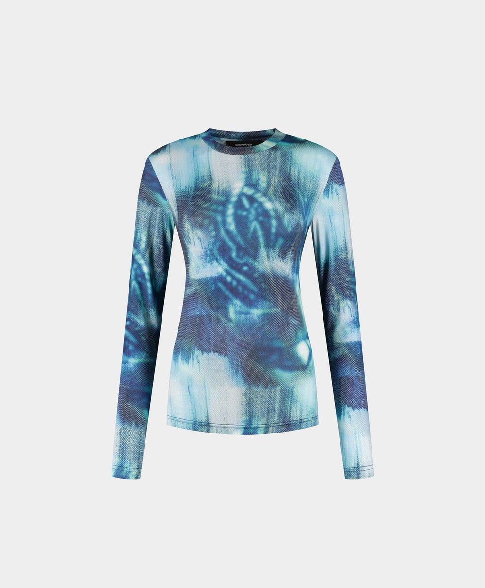 DP - Blue Fitted Braid Longsleeve - Packshot - Front