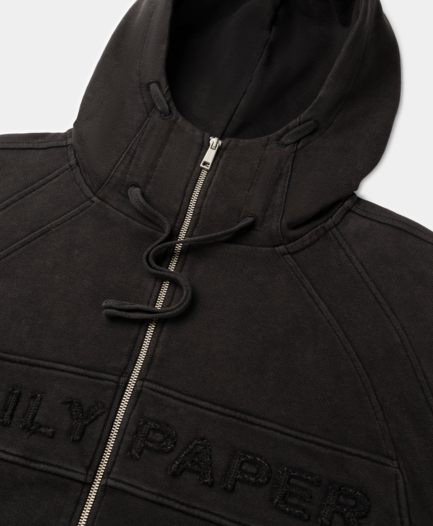 DP - Black Garment Wash Jacket - Packshot - Detail