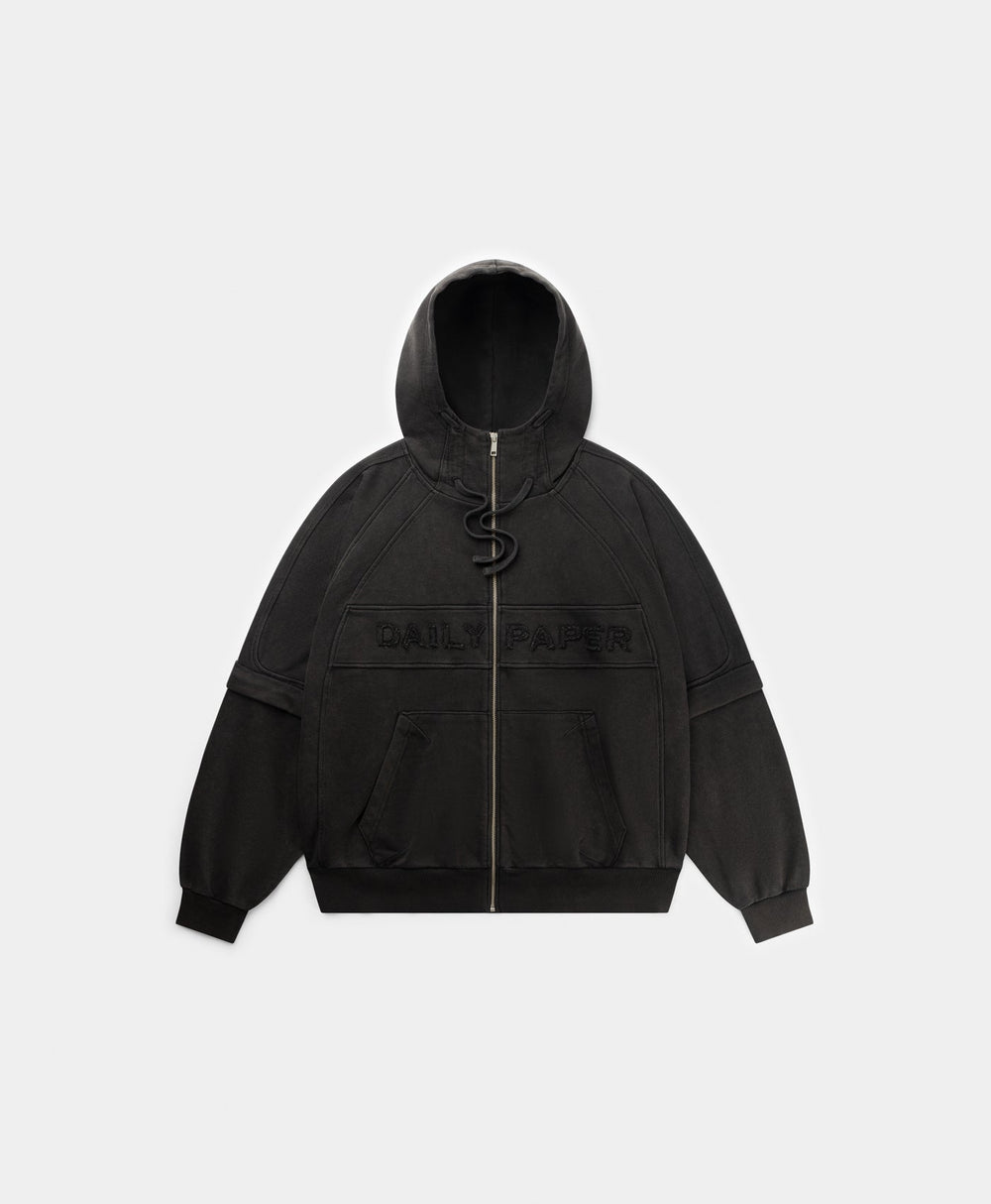 DP - Black Garment Wash Jacket - Packshot - Front