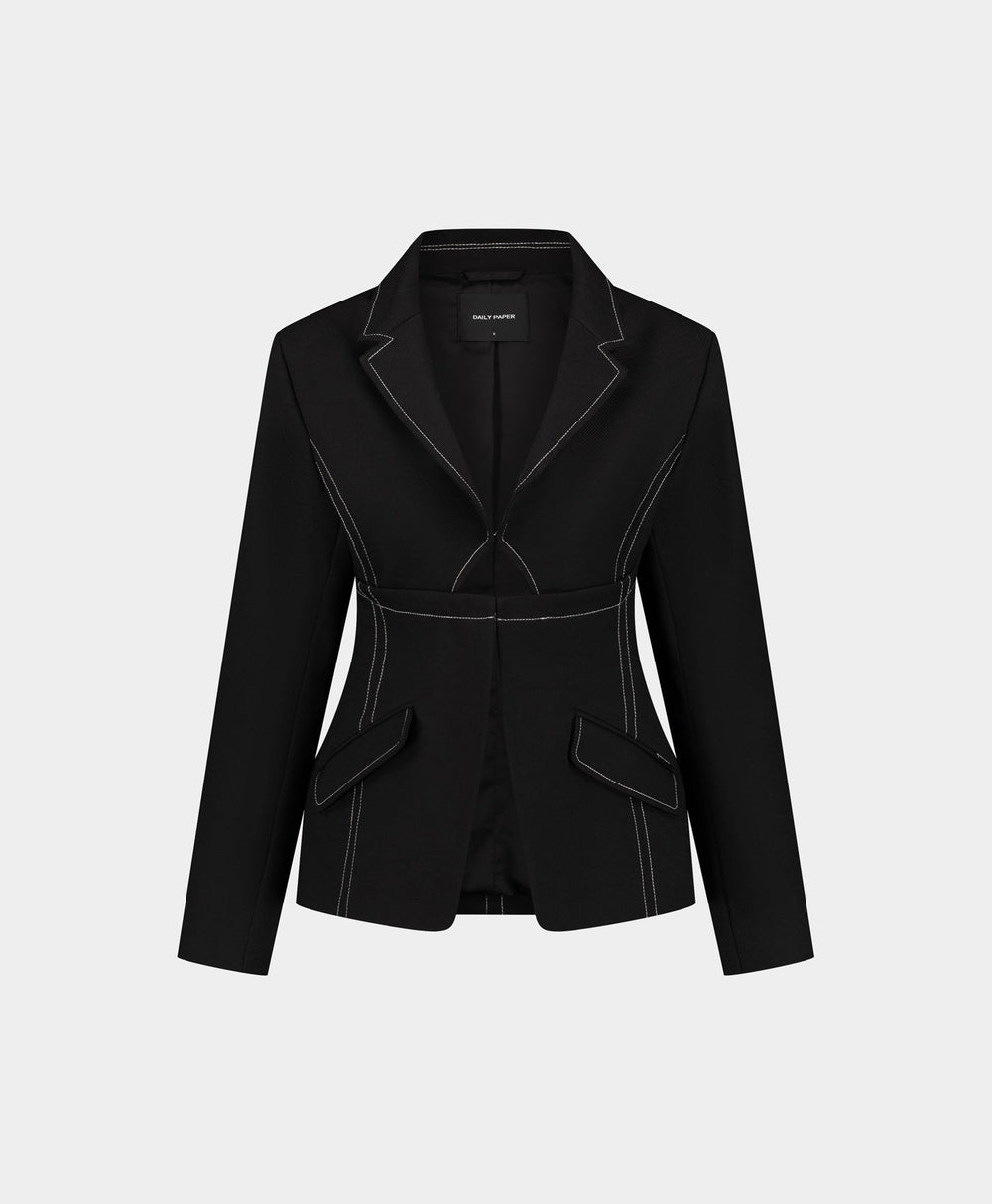 DP - Obsidian Black Gianna Blazer - Packshot - front 