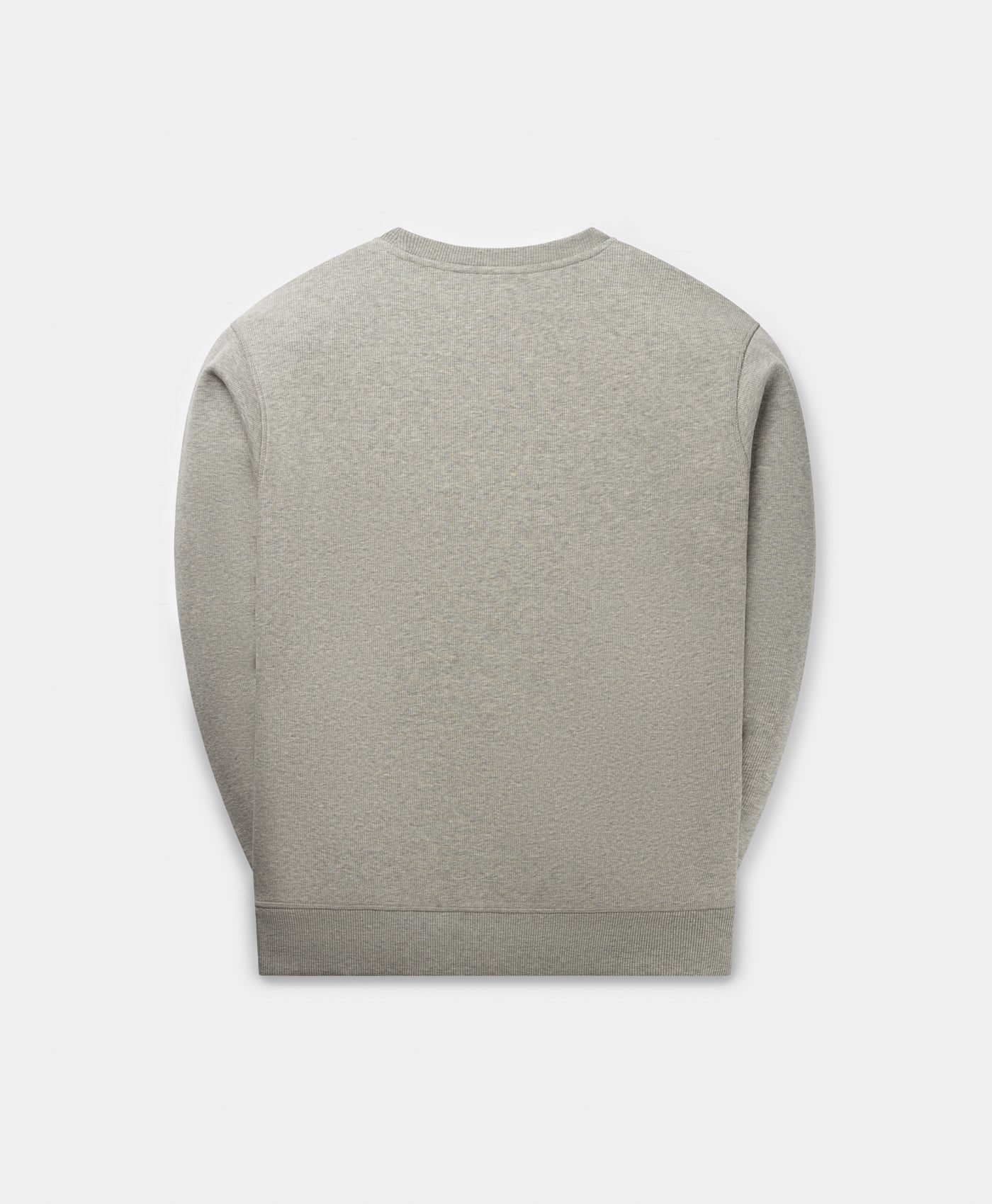 DP - Grey Melange Mono Rib Sweater - Packshot - rear