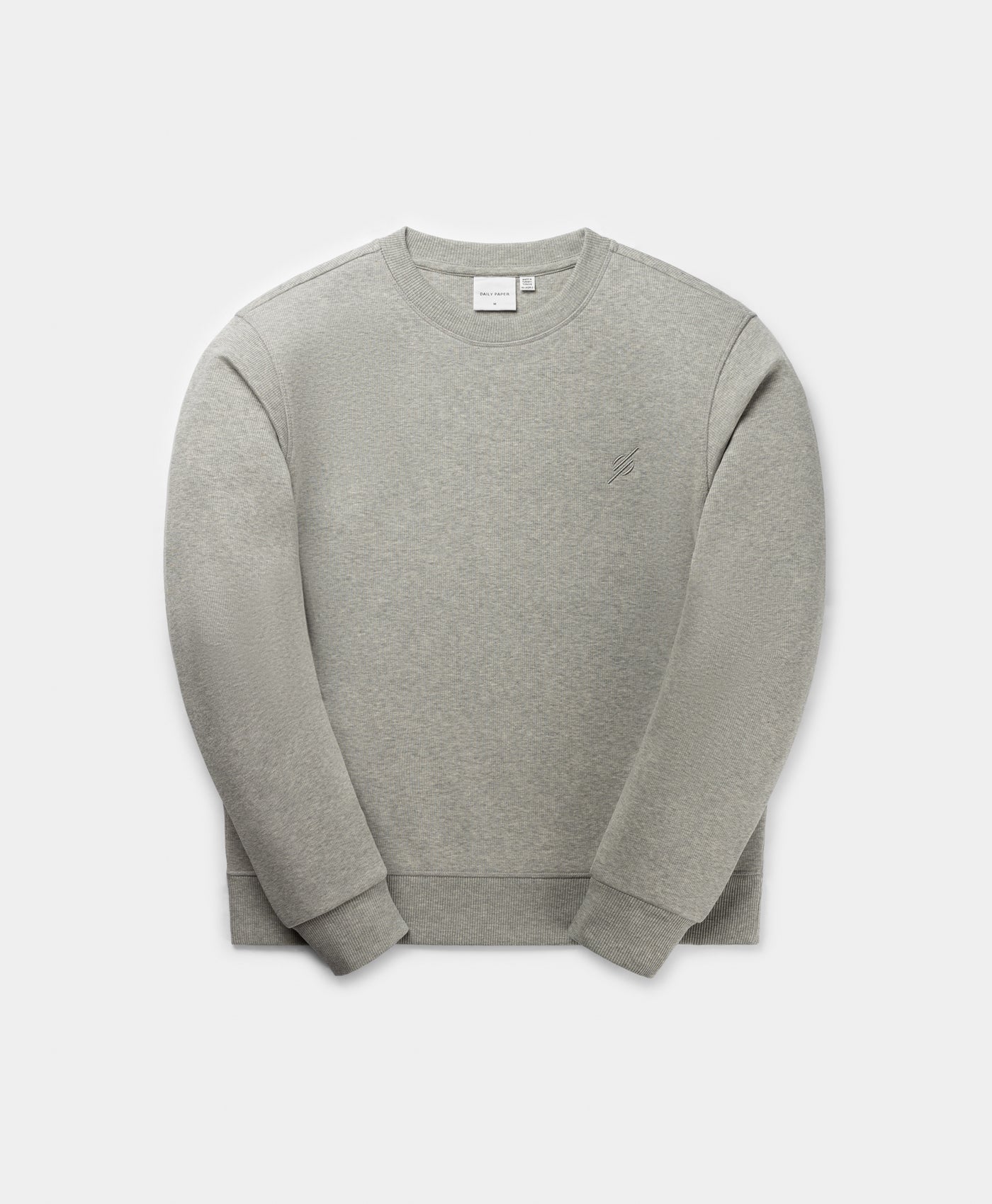 DP - Grey Melange Mono Rib Sweater - Packshot - front 