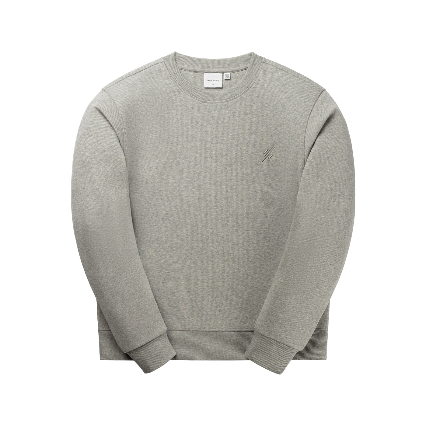 Grey Melange Mono Rib Sweater