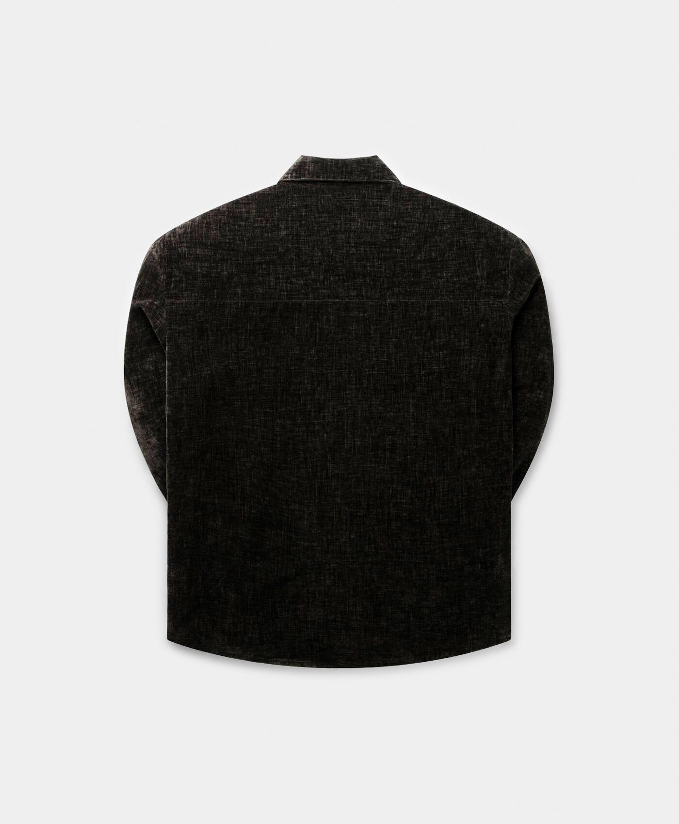 DP - Black Hakim Velvet Ls Shirt - Packshot - rear