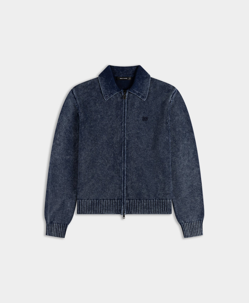 DP - Indigo Knit Cardigan - Packshot - front 