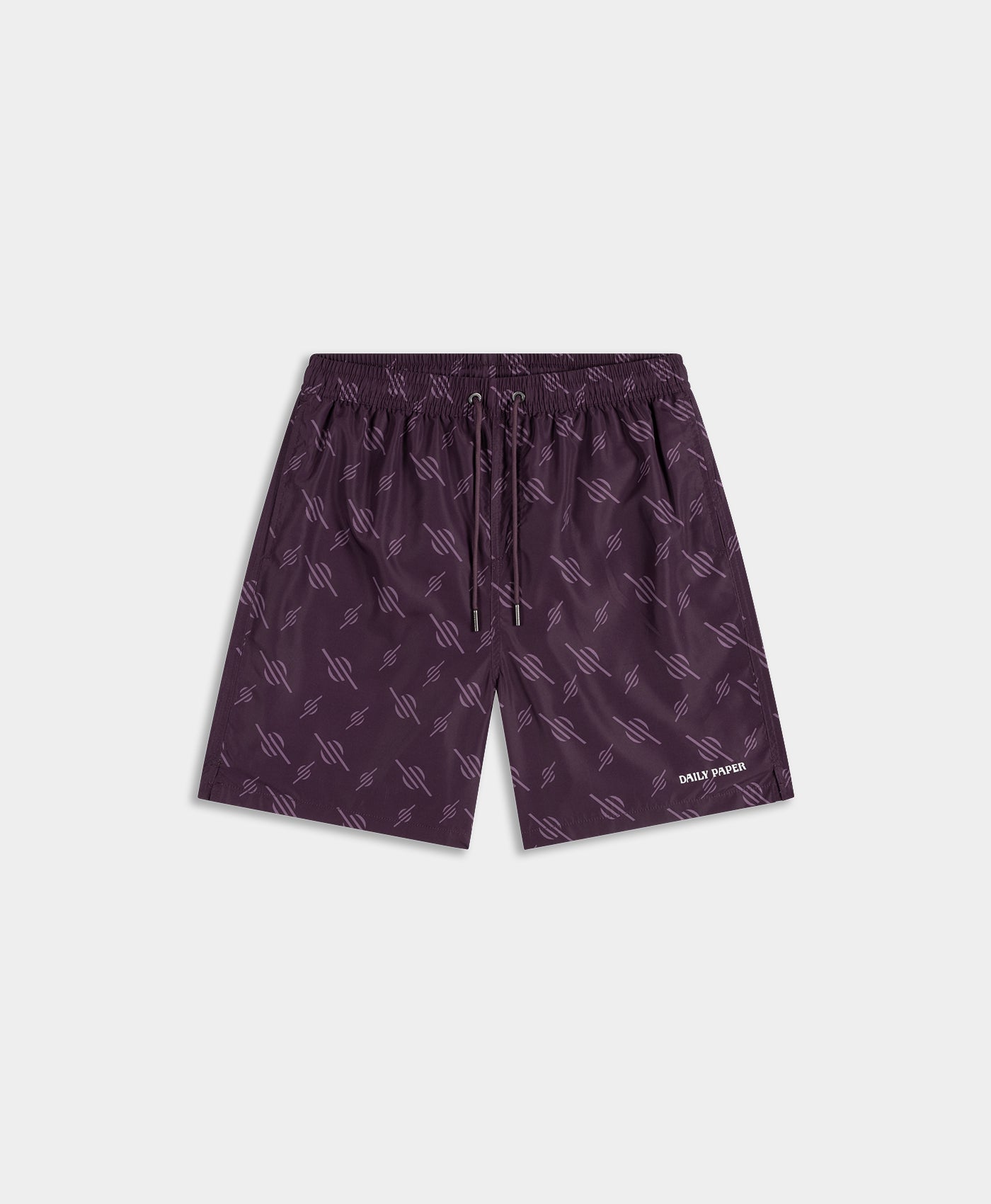 DP - Potent Purple Irregular Monogram Swim Shorts - Packshot - front