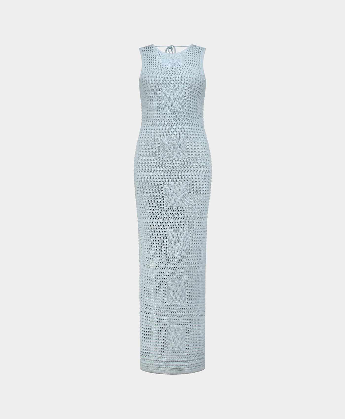 DP - Halogen Blue Izara Crochet Dress - Packshot - Front