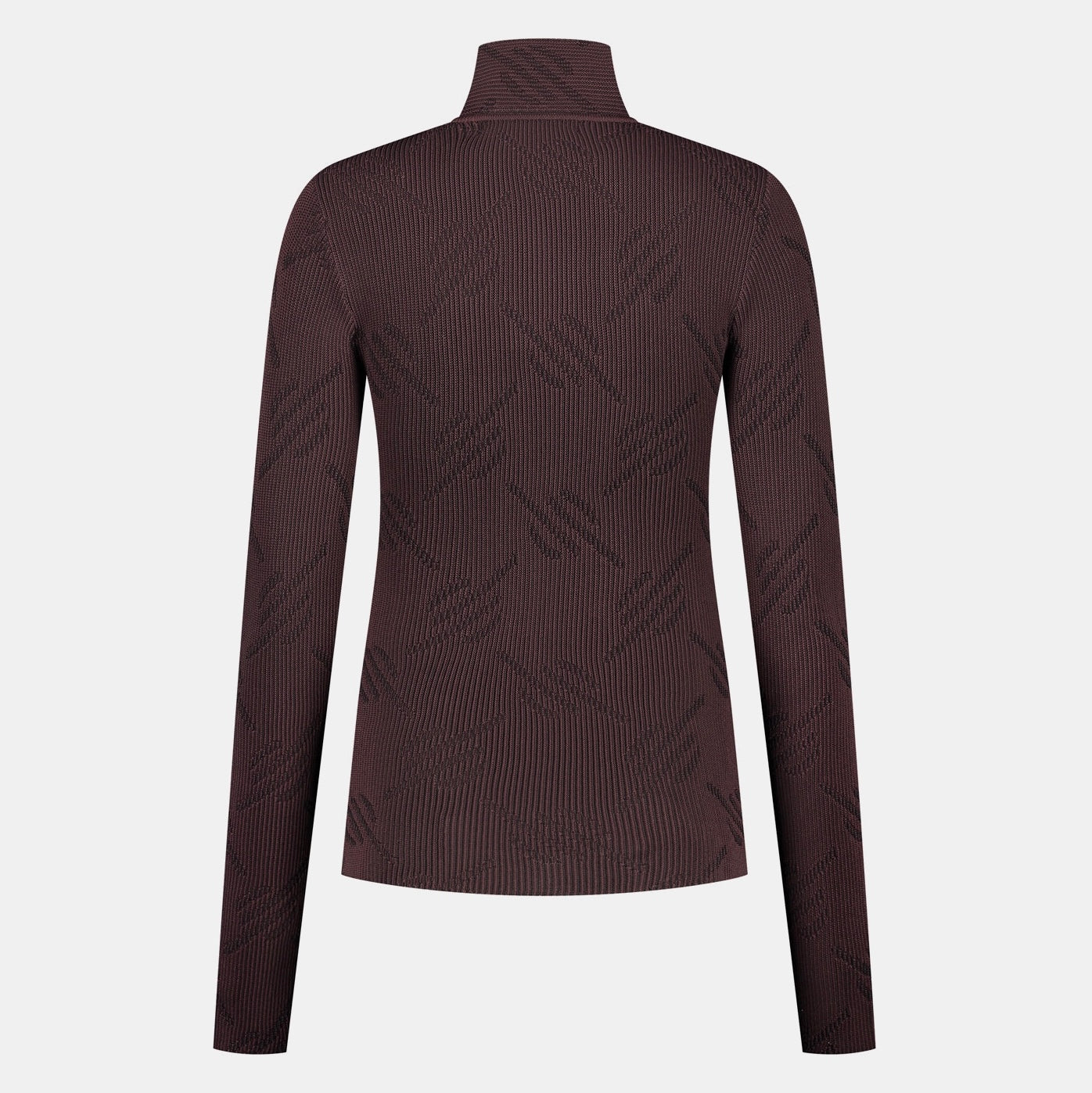 DP - Roast Brown Knitted Monogram Cardigan - Packshot - Rear