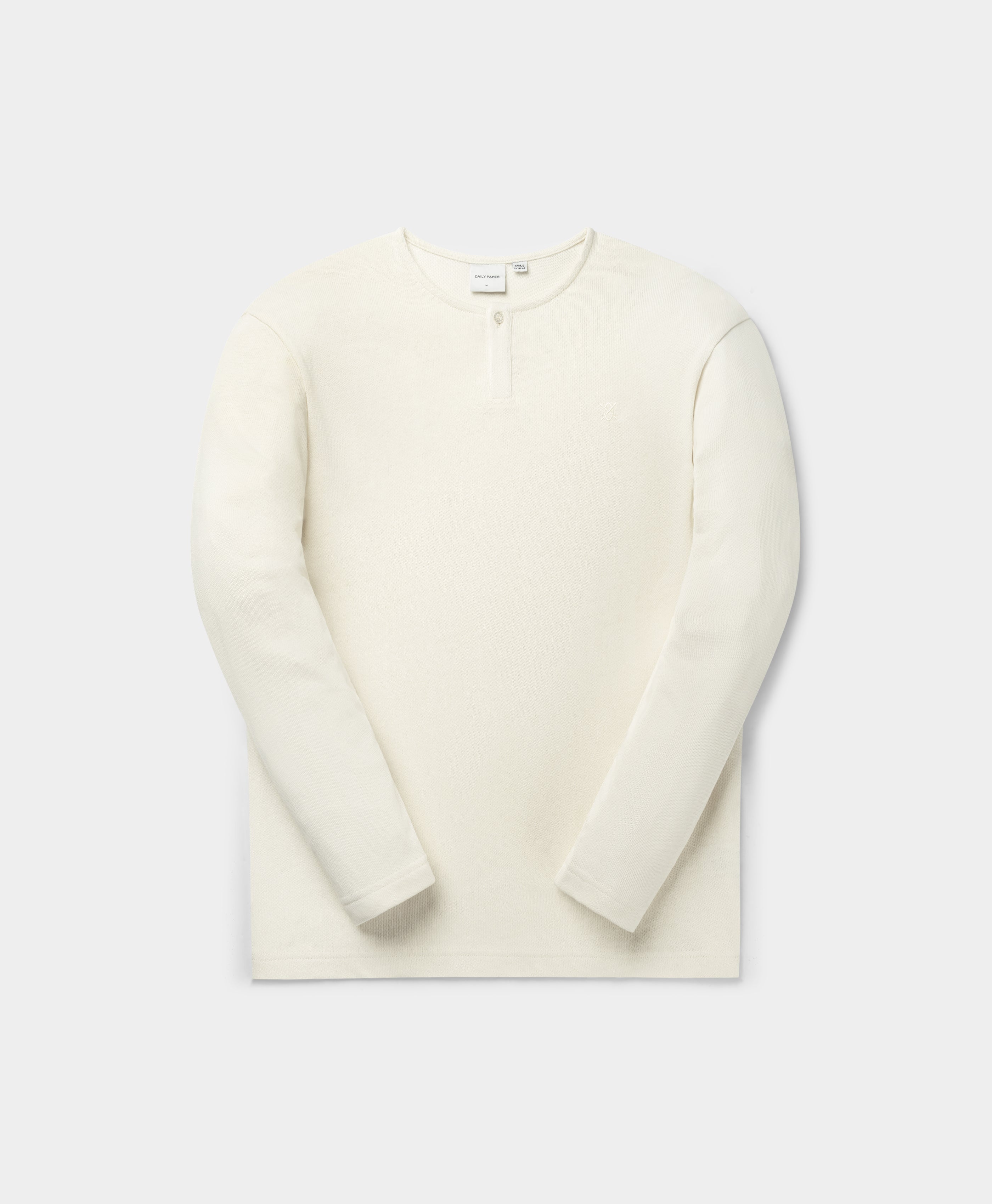 DP - Pristine White Knit Longsleeve - Packshot - Front