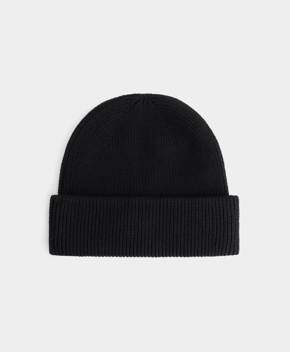 DP - Black Knitted Beanie - Packshot - rear
