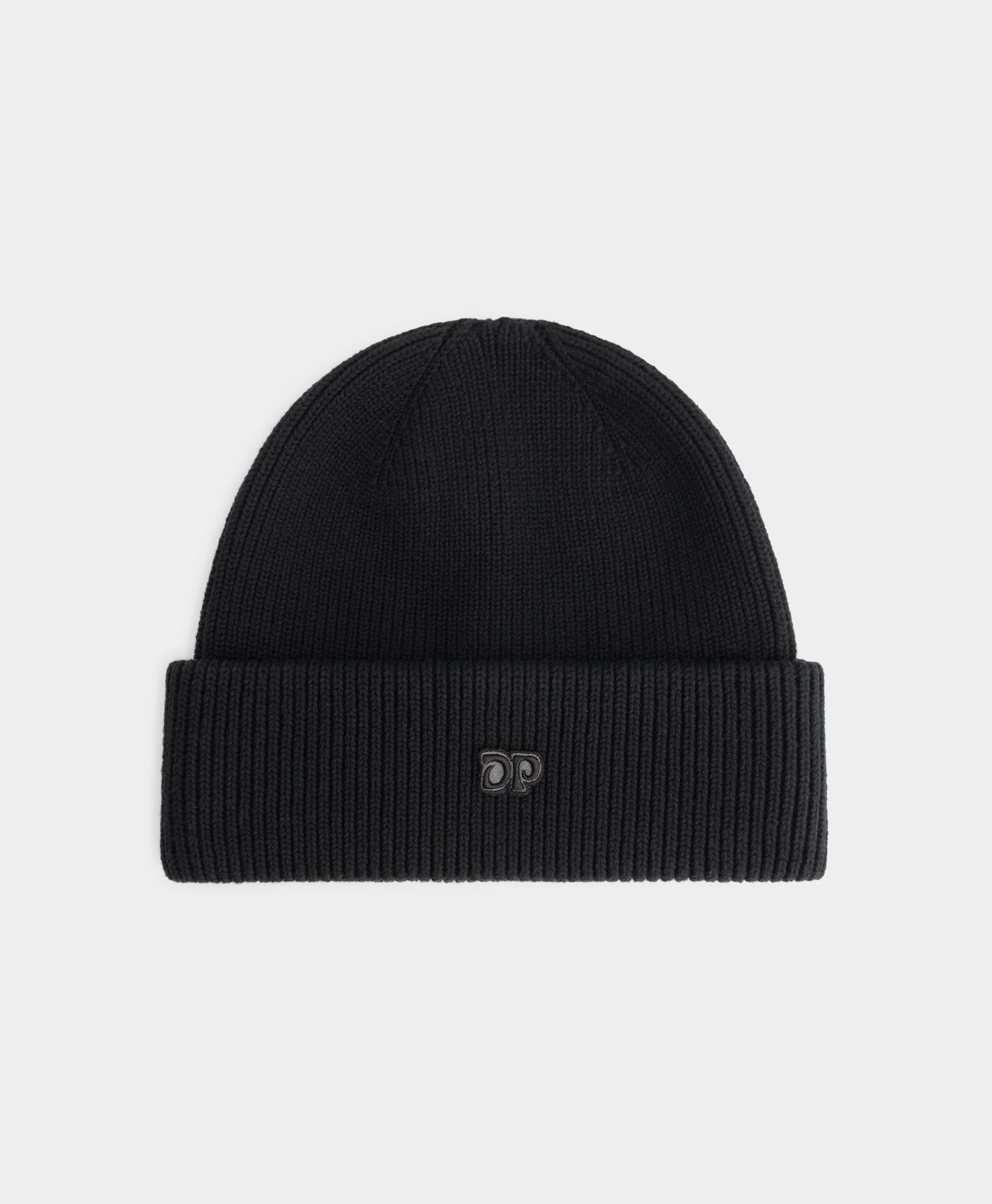 DP - Black Knitted Beanie - Packshot - front 