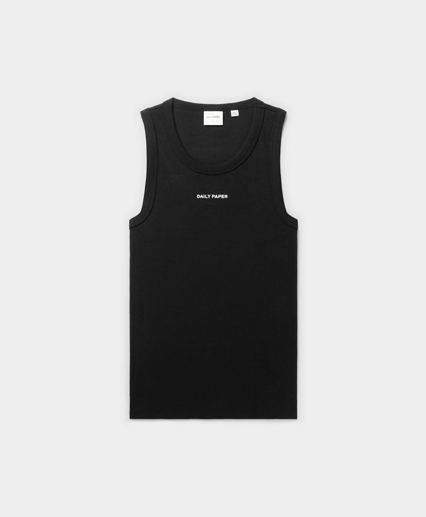 DP - Black Logotype Tank Top - Packshot - Front
