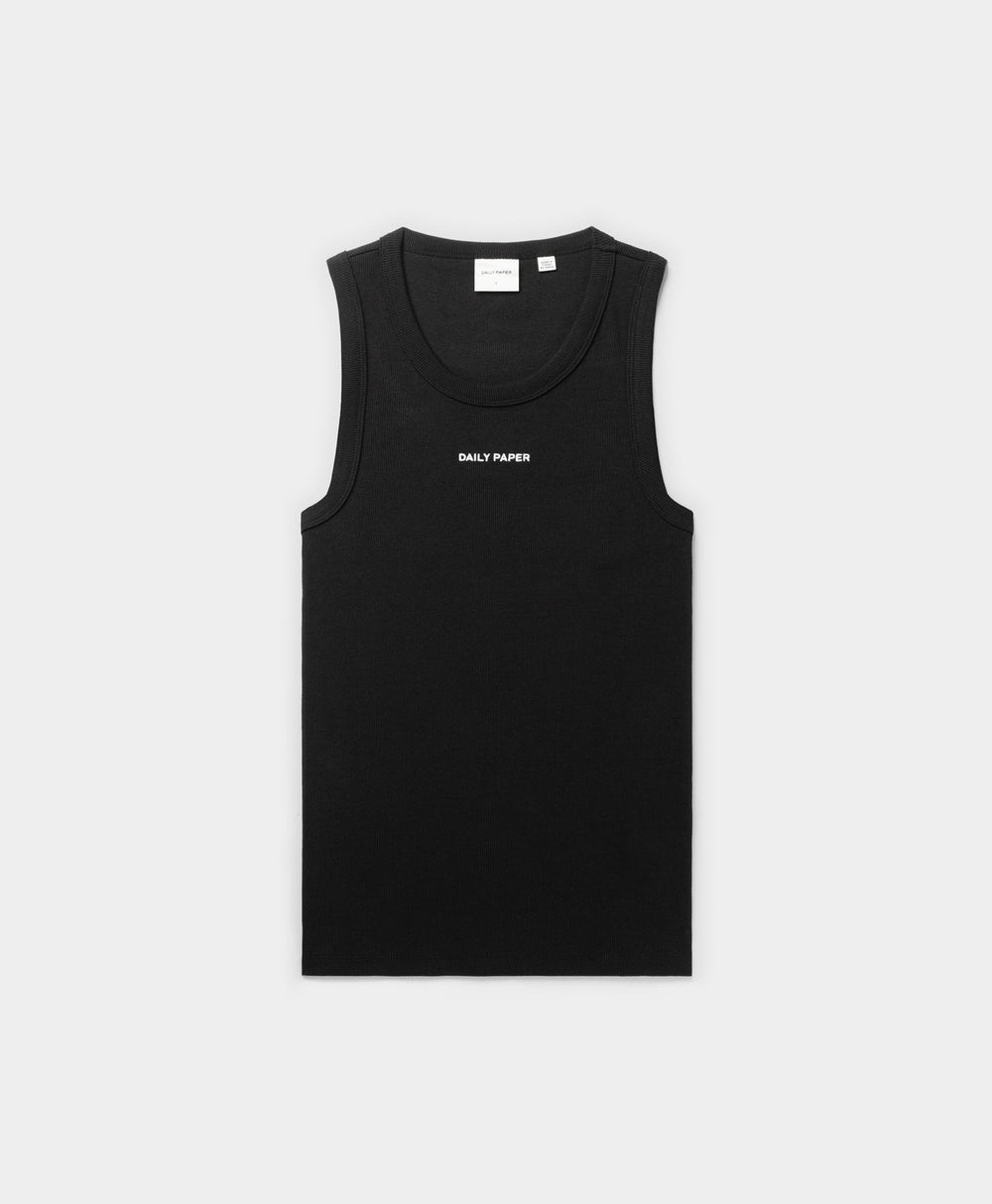 DP - Black Logotype Tank Top - Packshot - Front