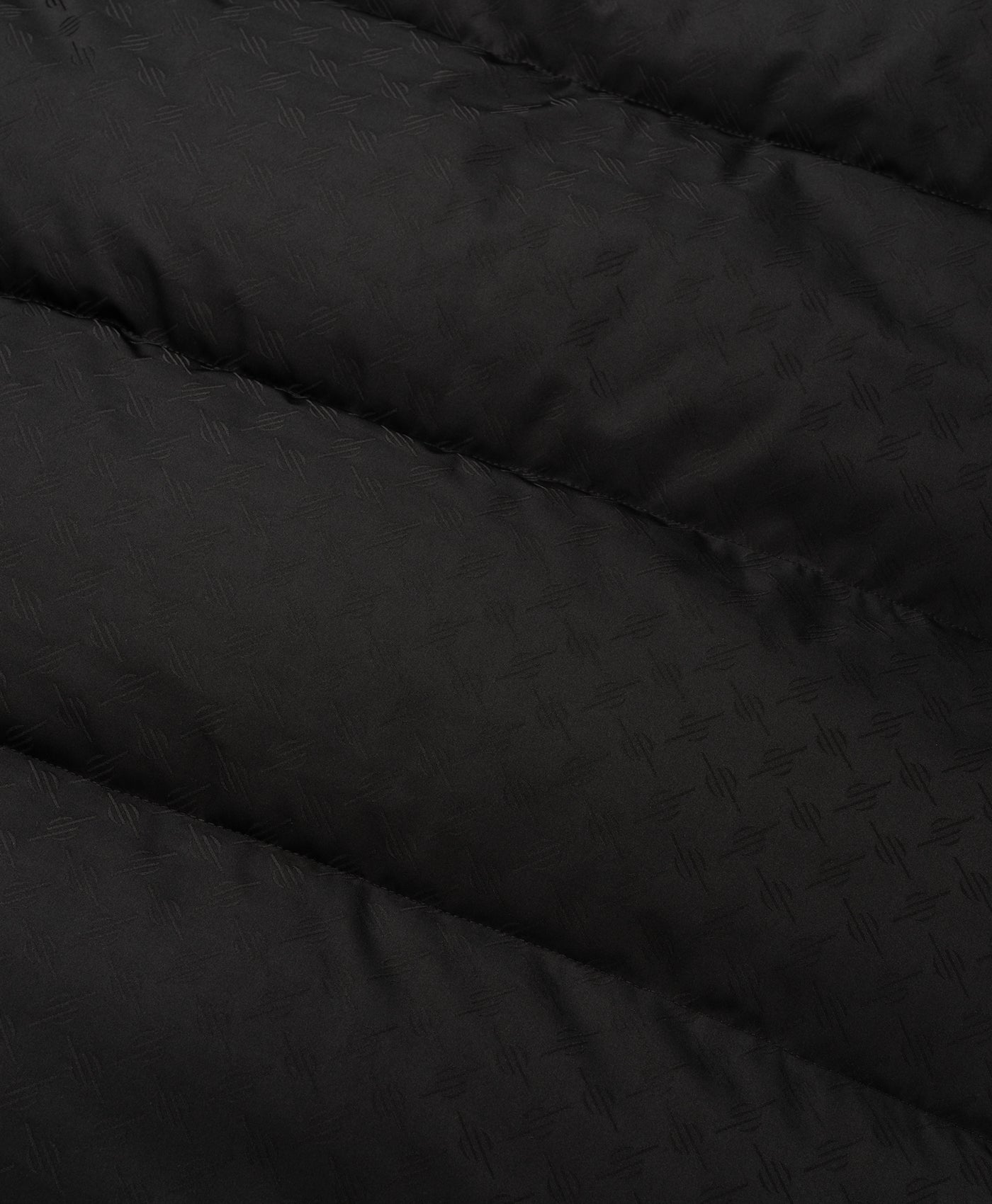 DP - Black Monogram Long Puffer Jacket - Packshot - Detail