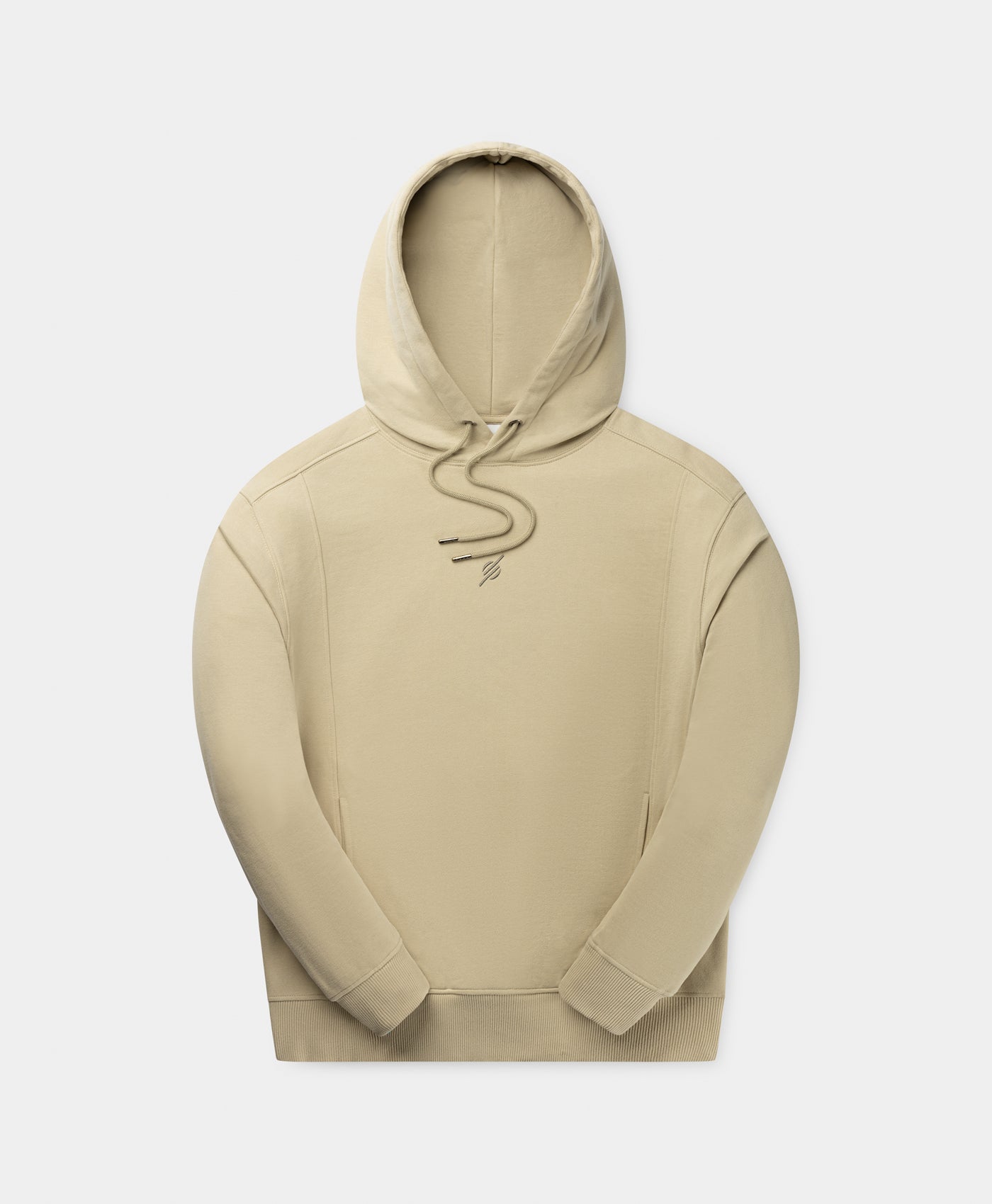 DP - Pelican Beige Mono Oversized Hoodie - Packshot - front 