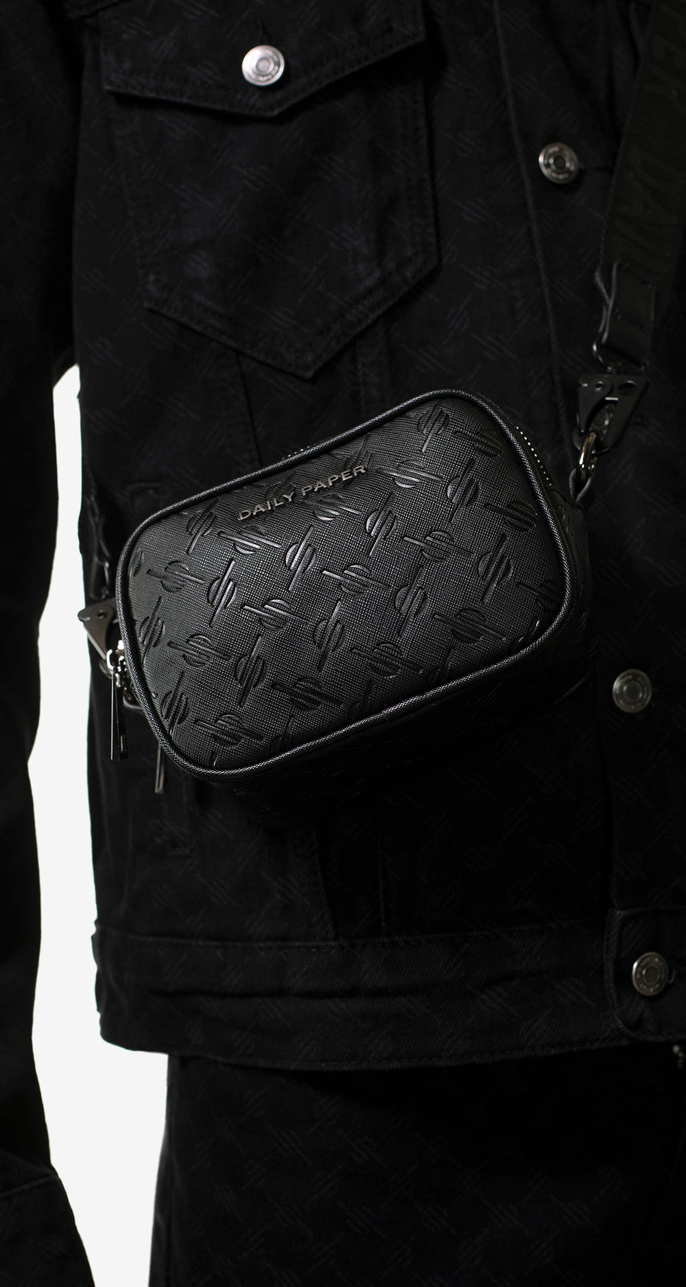DP - Black May Monogram Bag - Men - Front Rear