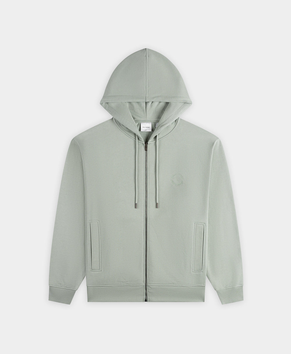 DP - Iceberg Green Orbit Emb Zip Hoodie - Packshot - front 
