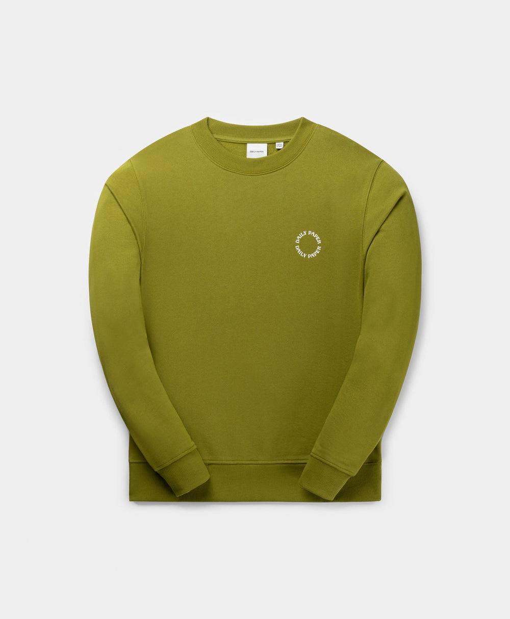 DP - Cardamom Green Orbit Sweater - Packshot - front 