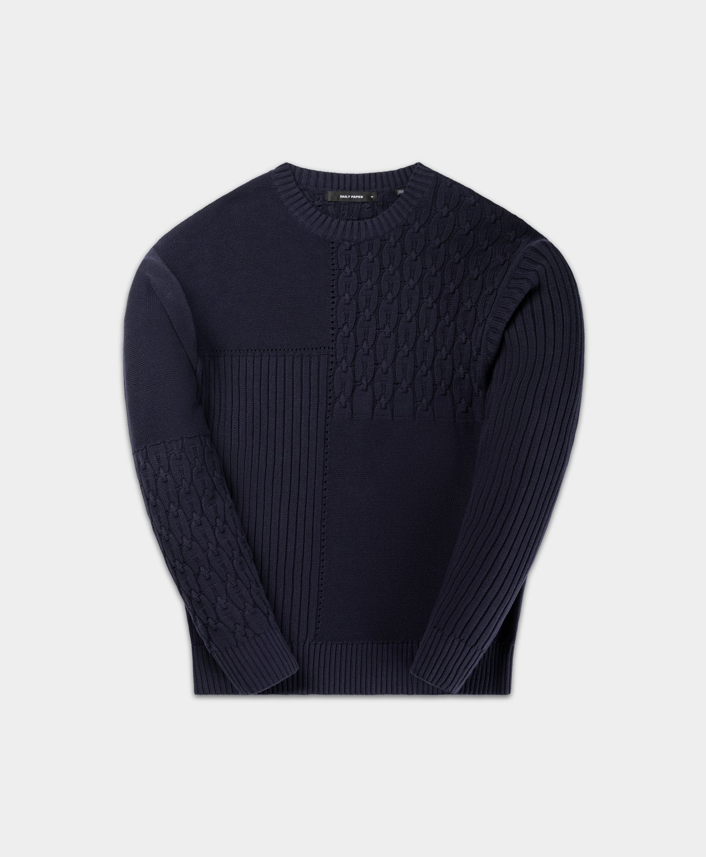 DP - Naval Academy Patchwork Knit Sweater - Packshot - Front