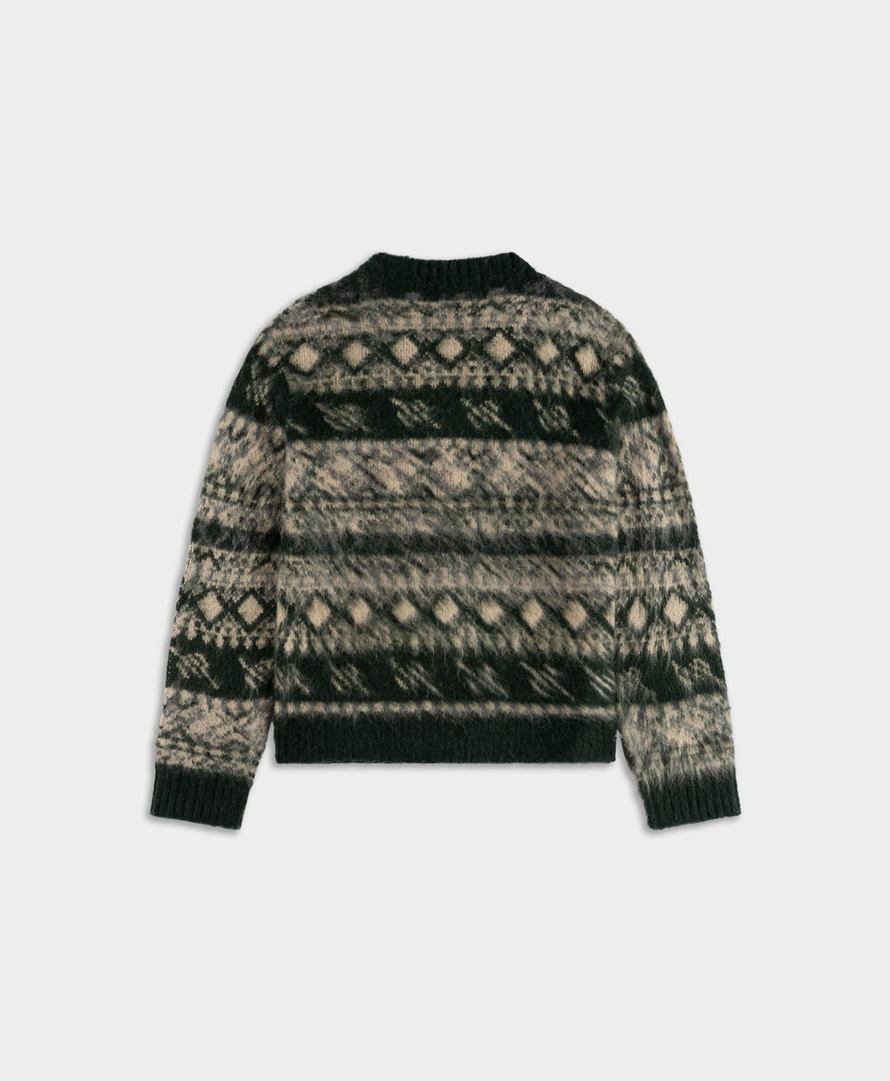 DP - Multi Colored Pattern Check Cardigan - Packshot - rear