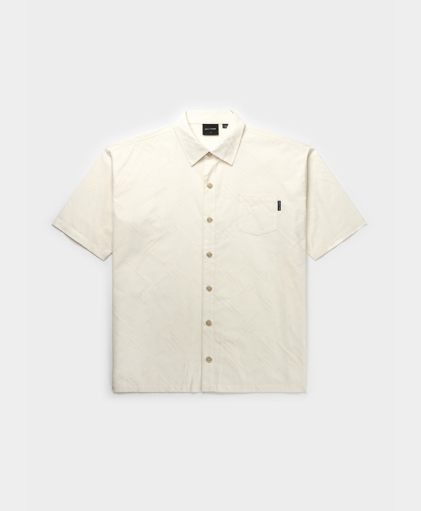 DP - Egret White Piam Shirt - Packshot - Front