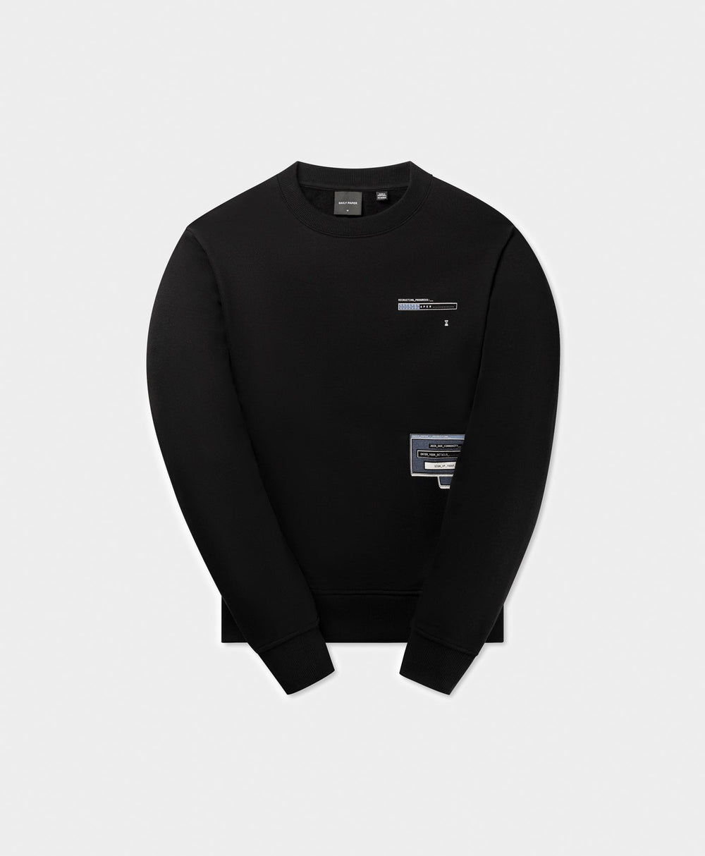 DP - Black Pop Up Sweater - Packshot - front 