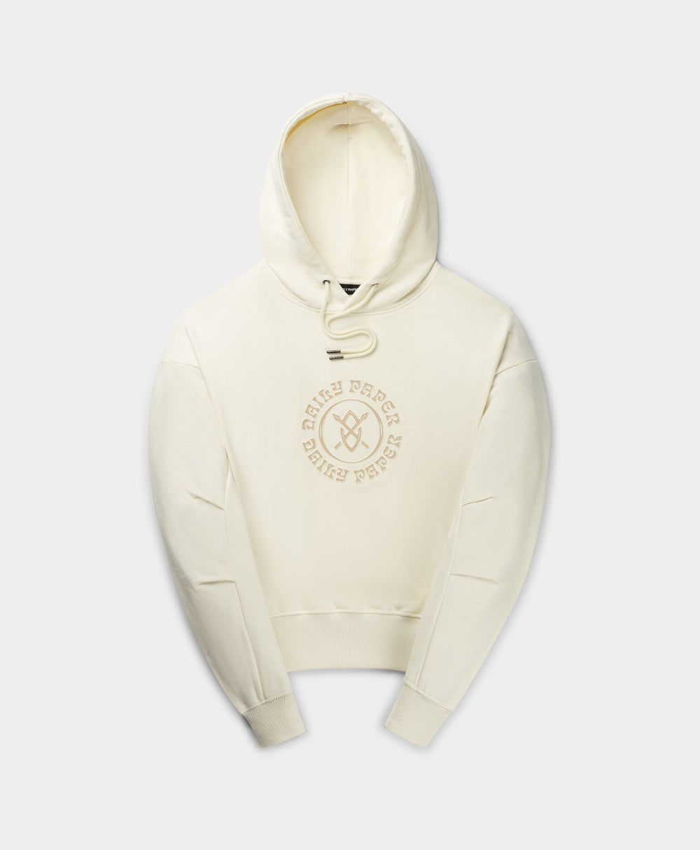 DP - Egret White Poppy Hoody - Packshot - Front