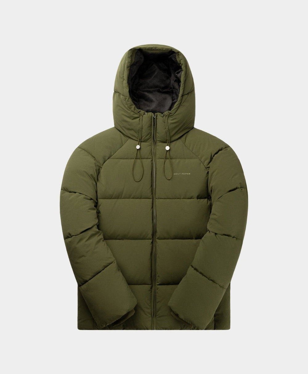 DP - Cardamom Green Relaxed Puffer - Packshot - front