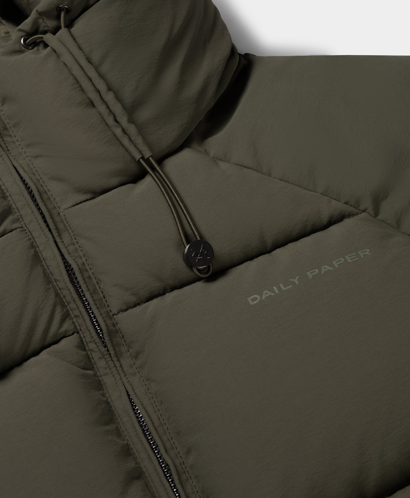 DP - Tea Leaf Grey Relaxed Puffer - Packshot - detail