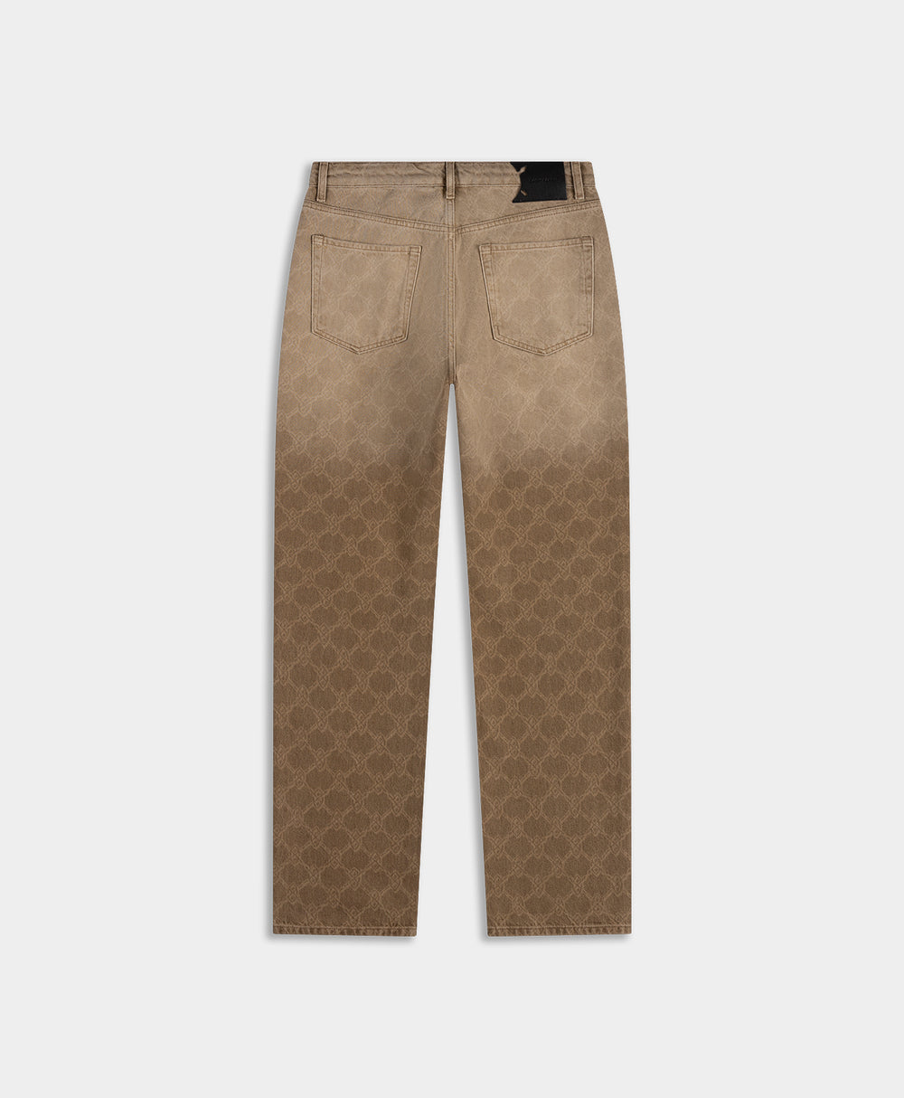 DP - Denim Rahul Faded Shield Denim Pants - Packshot - rear