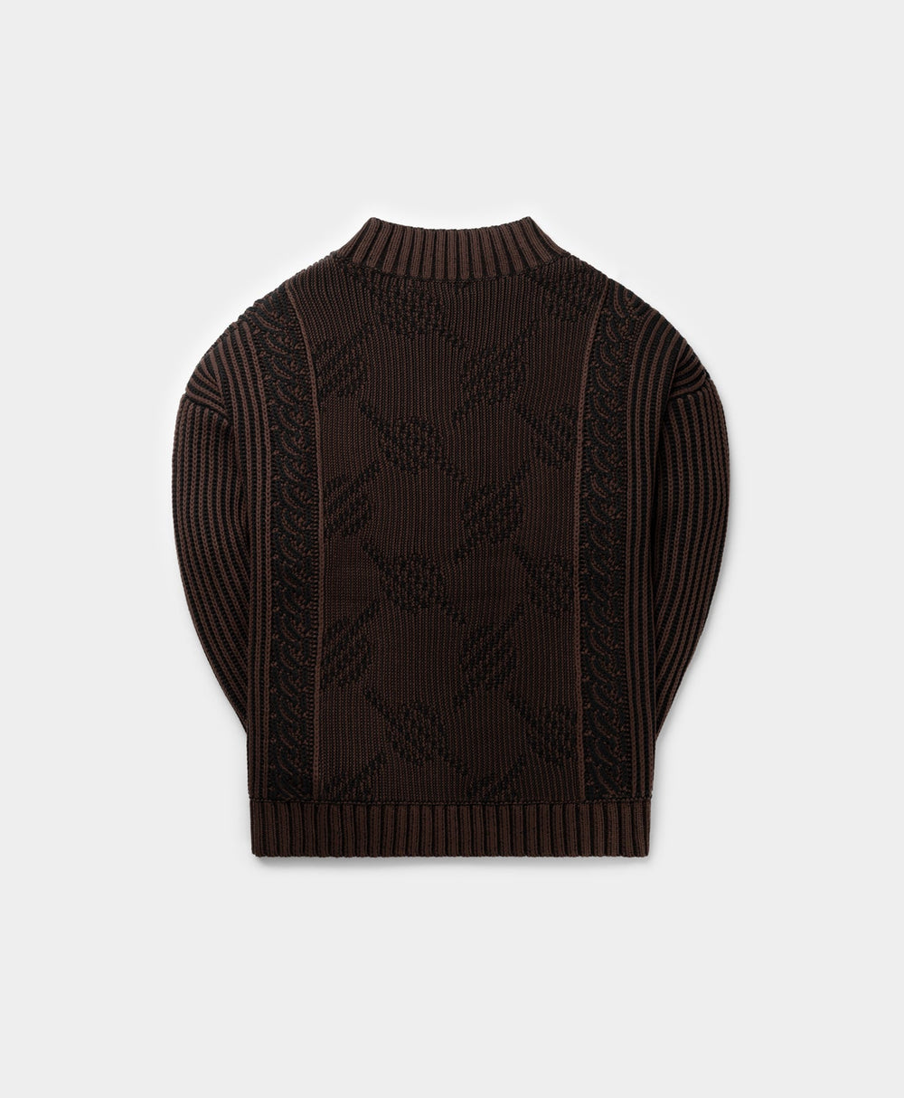 DP - Syrup Brown Rajab Sweater - Packshot - Rear