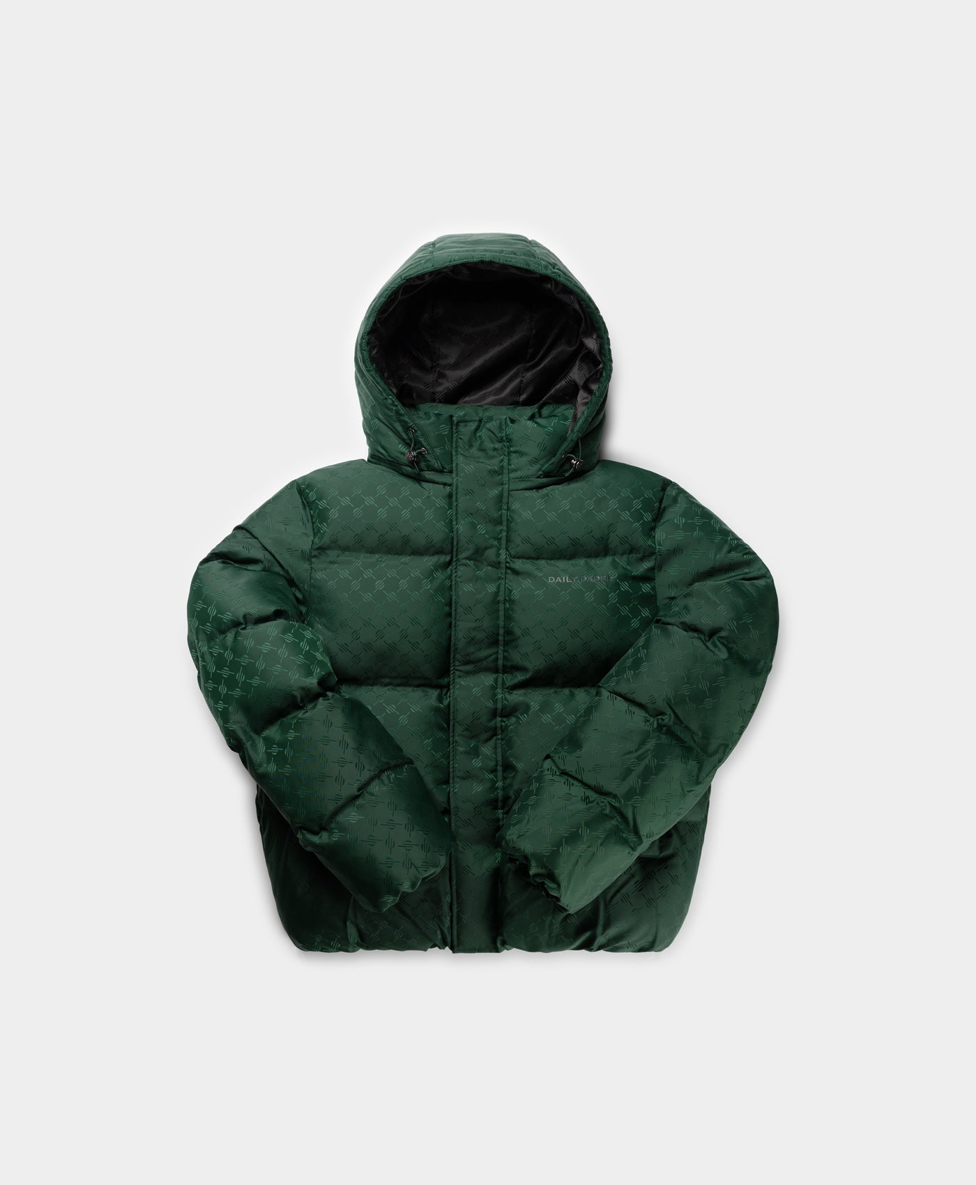 DP - Pine Green Ravan Puffer Jacket - Packshot - Front 