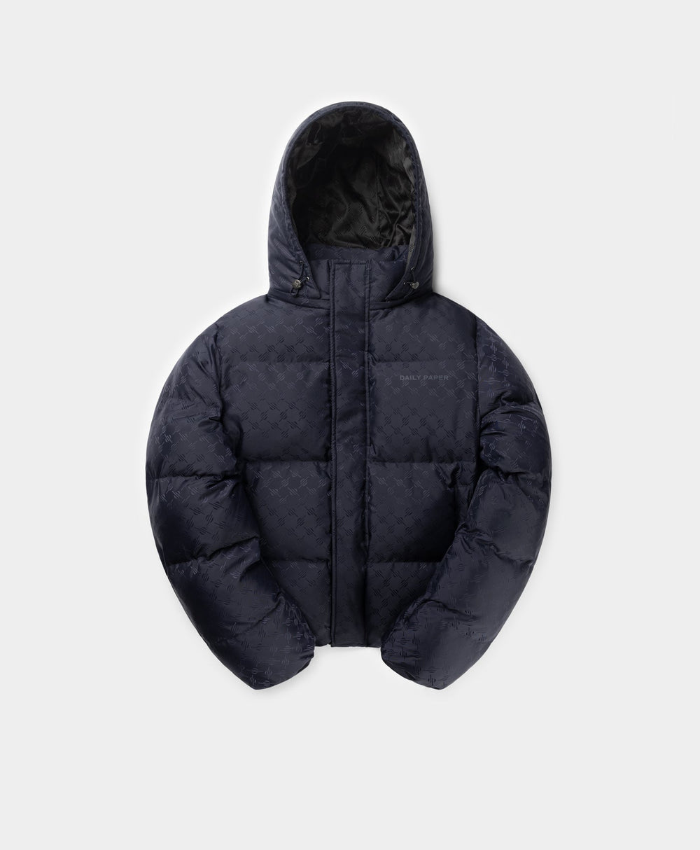 DP - Deep Navy Ravan Puffer Jacket - Packshot - Front