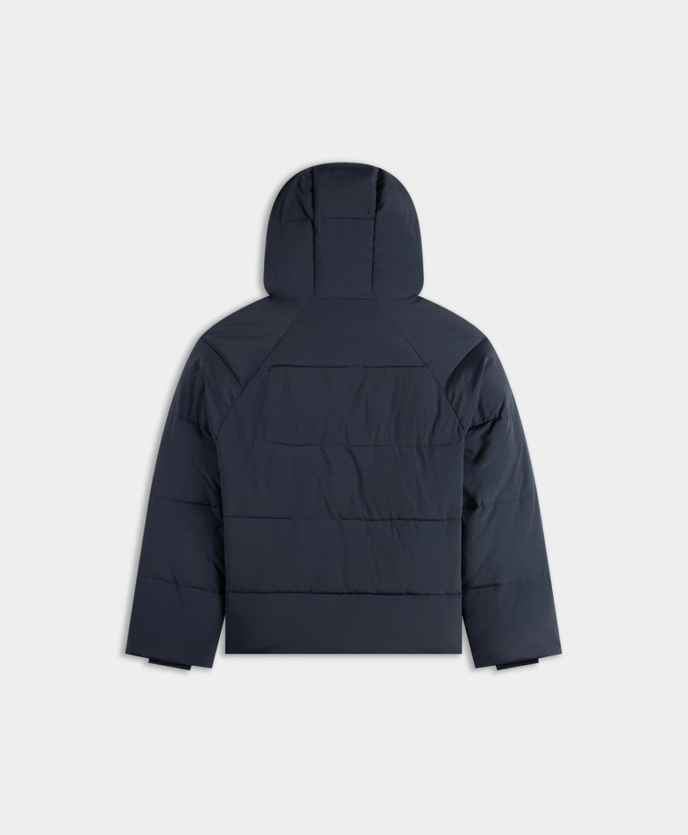 DP - Sky Captain Blue Relaxed Puffer - Packshot - rear