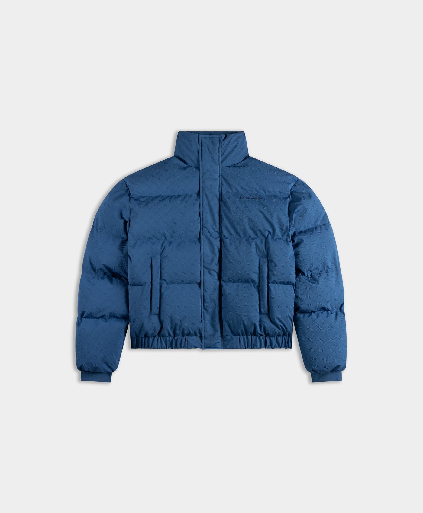DP - Riviera Blue Renako Monogram Puffer Jacket - Packshot - front 