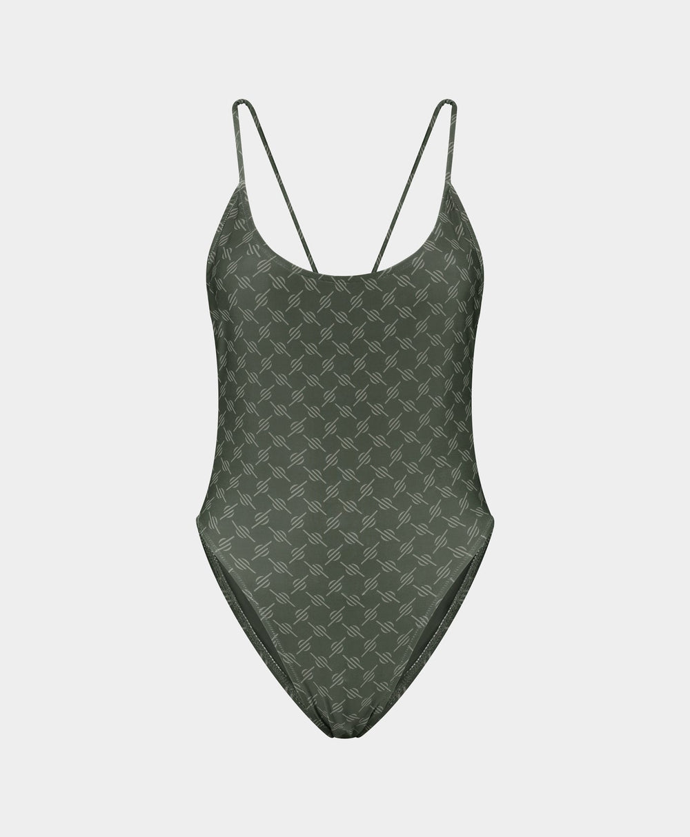 DP - Chimera Grey Reya Monogram Swimsuit - Packshot - Front