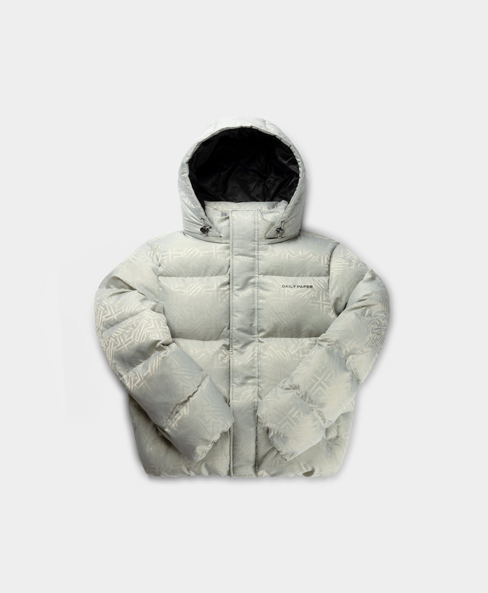 DP - Metal Grey Ruzna Puffer Jacket - Packshot - Front