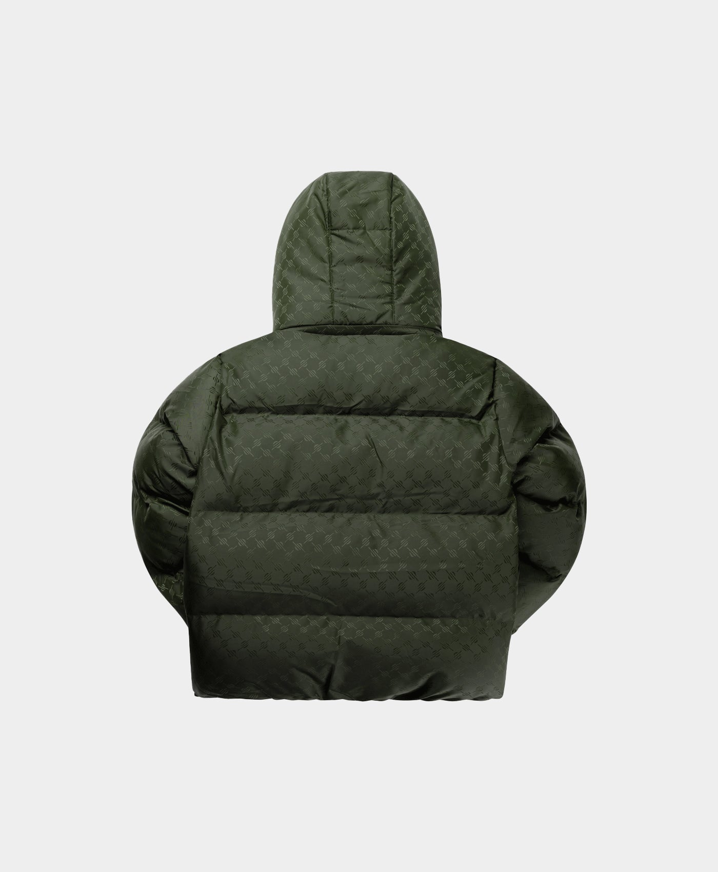 DP - Rosin Green Monogram Short Puffer Jacket - Packshot - Front
