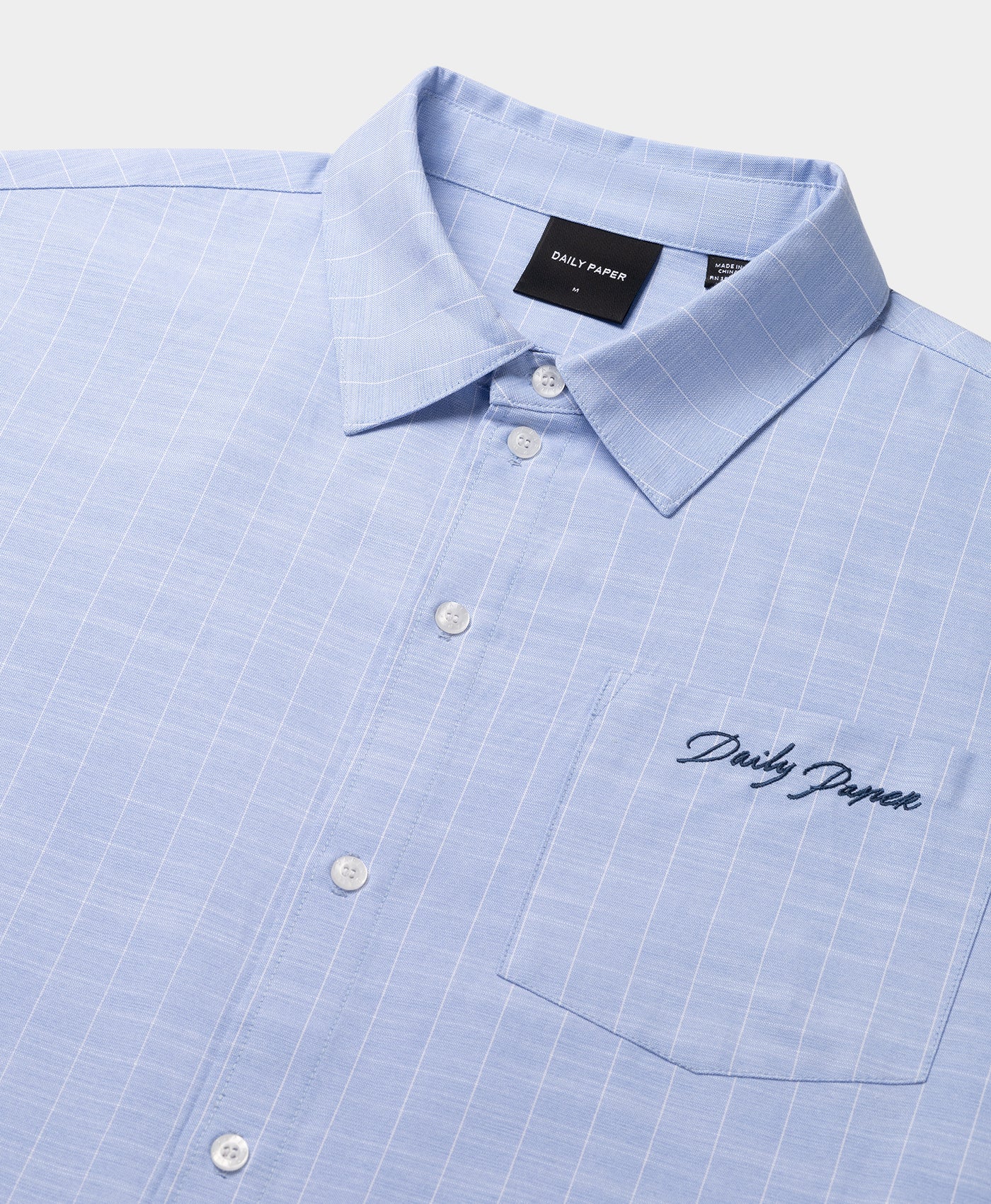 DP - Blue Stripe Script Shirt - Packshot - detail