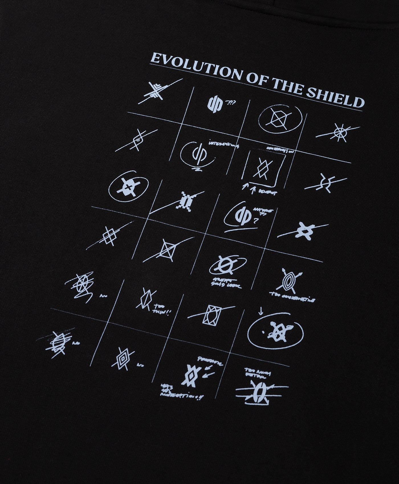 DP - Black Shield Evolution Hoodie - Packshot - detail