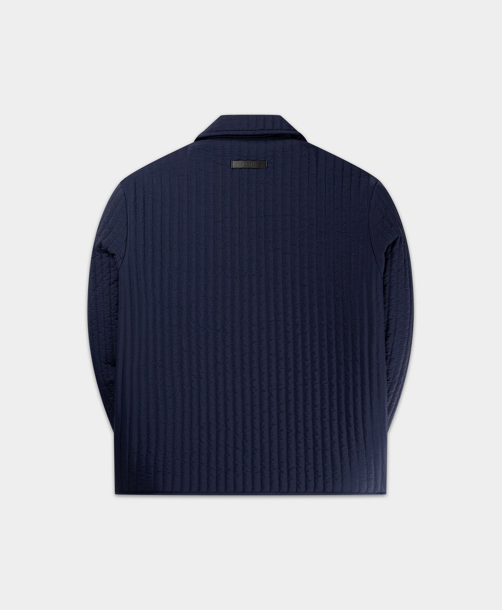 DP - Maritime Blue Shield Quilted Jacket - Packshot - Rear